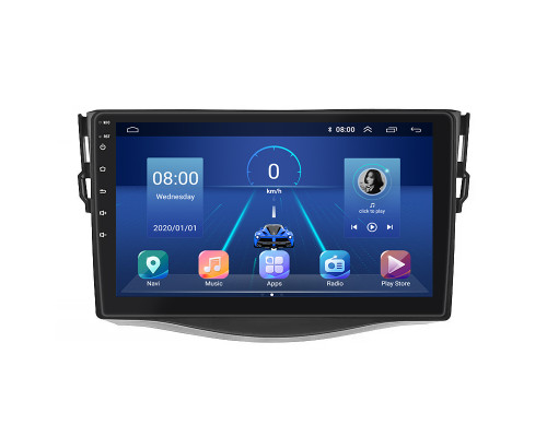 Штатная магнитола Lesko для Toyota RAV4 III (XA30) 2006-2012 экран 9" 4/64Gb 4G Wi-Fi GPS Top
