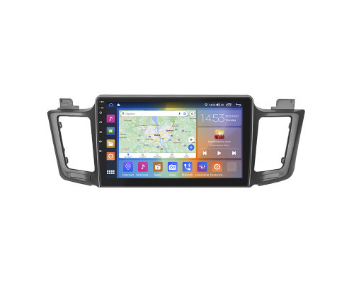 Штатная магнитола Lesko для Toyota RAV4 IV (CA40) Рестайлинг 2015-2019 экран 10" 4/64Gb CarPlay 4G Wi-Fi GPS Prime