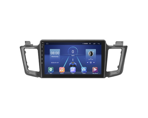 Штатная магнитола Lesko для Toyota RAV4 IV (CA40) Рестайлинг 2015-2019 экран 10" 4/32Gb 4G Wi-Fi GPS Top