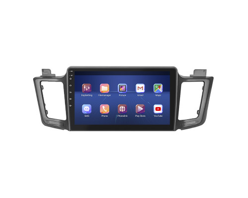 Штатная магнитола Lesko для Toyota RAV4 IV (CA40) Рестайлинг 2015-2019 экран 10" 4/32Gb 4G Wi-Fi GPS Top