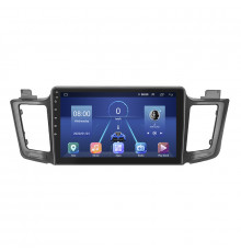 Штатная магнитола Lesko для Toyota RAV4 IV (CA40) Рестайлинг 2015-2019 экран 10" 4/64Gb 4G Wi-Fi GPS Top