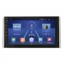 Штатная магнитола Lesko для Toyota RAV4 V (XA50) 2018-н.в. экран 10" 4/64Gb 4G Wi-Fi GPS Top