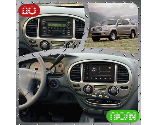 Штатная магнитола Lesko для Toyota Sequoia I 2000-2004 экран 9" 2/32Gb Wi-Fi GPS Base