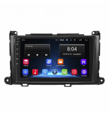Штатная магнитола Lesko для Toyota Sienna III 2010-2014 экран 9" 2/32Gb Wi-Fi GPS Base