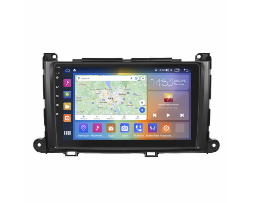 Штатная магнитола Lesko для Toyota Sienna III 2010-2014 экран 9" 4/64Gb CarPlay 4G Wi-Fi GPS Prime