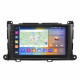 Штатная магнитола Lesko для Toyota Sienna III 2010-2014 экран 9" 4/64Gb CarPlay 4G Wi-Fi GPS Prime