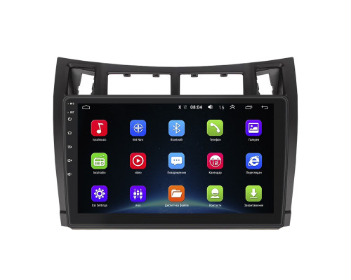 Штатная магнитола Lesko для Toyota Vitz II (XP90) 2005-2011 экран 9" 2/32Gb Wi-Fi GPS Base