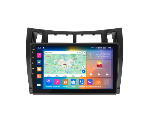 Штатная магнитола Lesko для Toyota Vitz II (XP90) 2005-2011 экран 9" 2/32Gb CarPlay 4G Wi-Fi GPS Prime