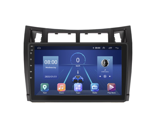 Штатная магнитола Lesko для Toyota Vitz II (XP90) 2005-2011 экран 9" 6/128Gb 4G Wi-Fi GPS Top