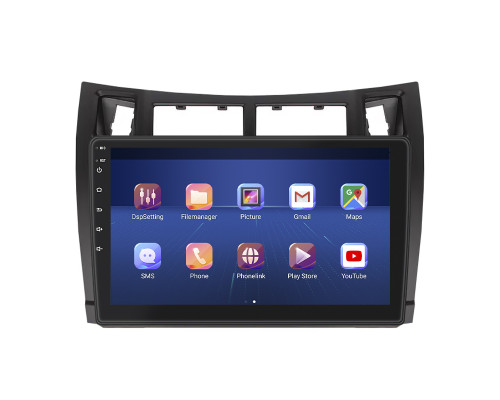 Штатная магнитола Lesko для Toyota Vitz II (XP90) 2005-2011 экран 9" 6/128Gb 4G Wi-Fi GPS Top
