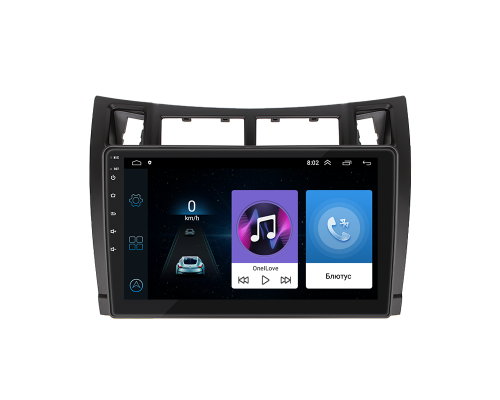 Штатная магнитола Lesko для Toyota Yaris II 2005-2009 экран 9" 1/16Gb Wi-Fi GPS Base