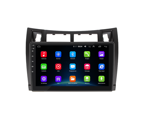 Штатная магнитола Lesko для Toyota Yaris II 2005-2009 экран 9" 2/32Gb Wi-Fi GPS Base