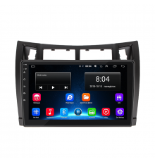 Штатная магнитола Lesko для Toyota Yaris II Рестайлинг 2009-2012 экран 9" 2/32Gb Wi-Fi GPS Base