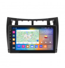Штатная магнитола Lesko для Toyota Yaris II Рестайлинг 2009-2012 экран 9" 4/64Gb CarPlay 4G Wi-Fi GPS Prime