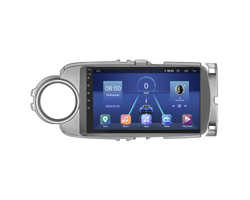 Штатная магнитола Lesko для Toyota Yaris III 2010-2014 экран 9" 2/32Gb 4G Wi-Fi GPS Top