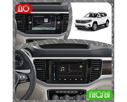 Штатная магнитола Lesko для Volkswagen Atlas I 2017-2020 экран 9" 2/32Gb Wi-Fi GPS Base