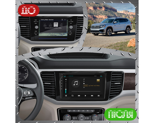 Штатная магнитола Lesko для Volkswagen Atlas I Рестайлинг 2020-н.в. экран 9" 2/32Gb Wi-Fi GPS Base
