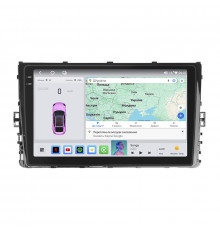 Штатная магнитола Lesko для Volkswagen Bora IV 2018-н.в. экран 9" 4/64 QLED CarPlay 4G Wi-Fi GPS 360 Prime