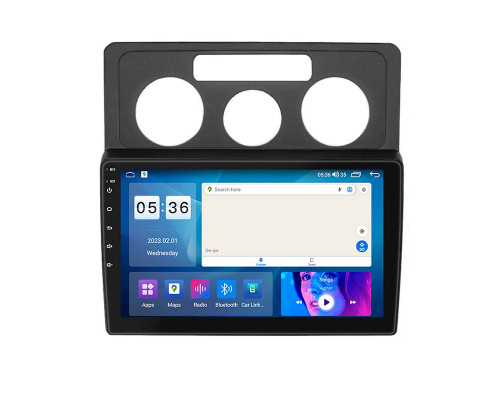 Штатная магнитола Lesko для Volkswagen Caddy III 2004-2010 экран 10" 4/64Gb CarPlay 4G Wi-Fi GPS Prime