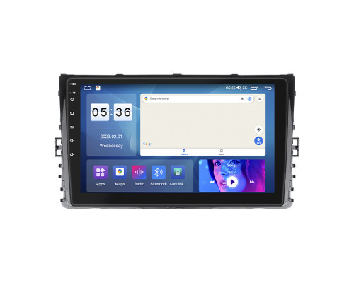 Штатная магнитола Lesko для Volkswagen Caravelle T6 Рестайлинг 2019-н.в. экран 9" 4/64Gb CarPlay 4G Wi-Fi GPS Prime