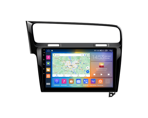 Штатная магнитола Lesko для Volkswagen Golf VII 2012-2017 экран 10" 2/32Gb CarPlay 4G Wi-Fi GPS Prime