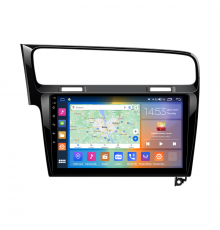 Штатная магнитола Lesko для Volkswagen Golf VII 2012-2017 экран 10" 4/64Gb CarPlay 4G Wi-Fi GPS Prime