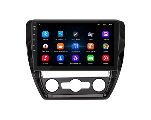 Штатная магнитола Lesko для Volkswagen Jetta VI 2010-2015 экран 10" 1/16Gb Wi-Fi GPS Base
