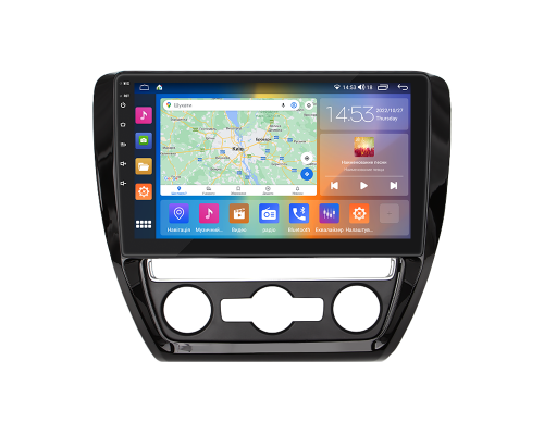Штатная магнитола Lesko для Volkswagen Jetta VI Рестайлинг 2014-2018 экран 10" 2/32Gb CarPlay 4G Wi-Fi GPS Prime