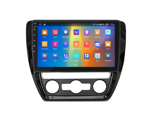 Штатная магнитола Lesko для Volkswagen Jetta VI Рестайлинг 2014-2018 экран 10" 4/64Gb CarPlay 4G Wi-Fi GPS Prime