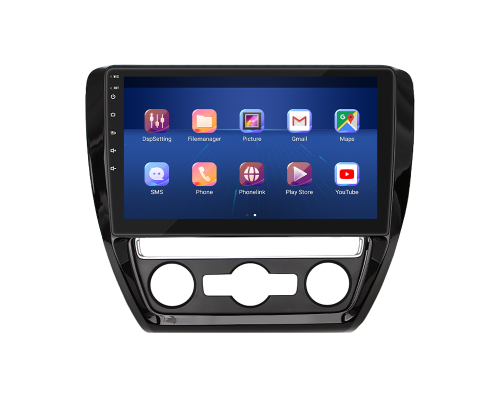 Штатная магнитола Lesko для Volkswagen Jetta VI Рестайлинг 2014-2018 экран 10" 6/128Gb 4G Wi-Fi GPS Top