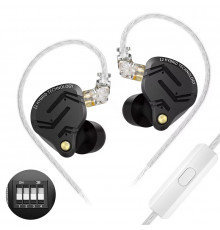 Навушники KZ ZS12 Pro X Tuning з мікрофоном black