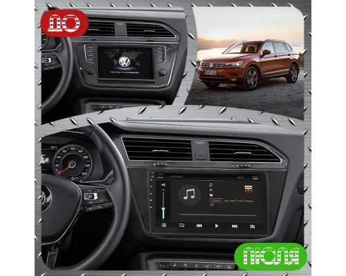 Штатная магнитола Lesko для Volkswagen Tiguan II 2016-2020 экран 10" 1/16Gb Wi-Fi GPS Base