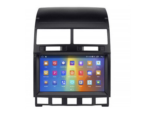 Штатная магнитола Lesko для Volkswagen Touareg I Рестайлинг 2006-2010 экран 9" 2/32Gb CarPlay 4G Wi-Fi GPS Prime