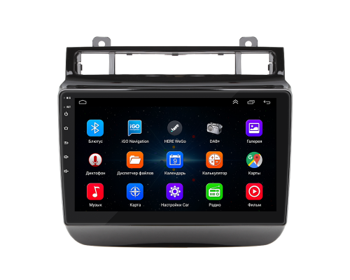 Штатная магнитола Lesko для Volkswagen Touareg II 2010-2014 экран 9" 1/16Gb Wi-Fi GPS Base