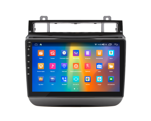 Штатная магнитола Lesko для Volkswagen Touareg II 2010-2014 экран 9" 2/32Gb CarPlay 4G Wi-Fi GPS Prime