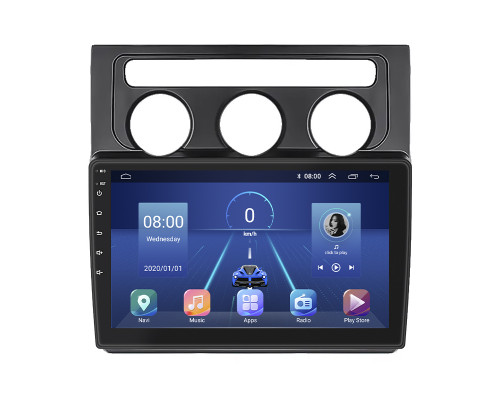 Штатная магнитола Lesko для Volkswagen Touran I 2003-2006 экран 10" 4/64Gb 4G Wi-Fi GPS Top