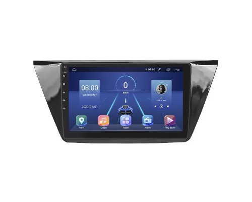 Штатная магнитола Lesko для Volkswagen Touran III 2015-н.в. экран 10" 6/128Gb 4G Wi-Fi GPS Top