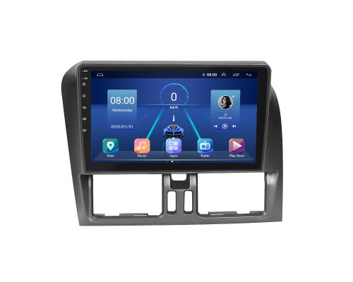 Штатная магнитола Lesko для Volvo XC60 I Рестайлинг 2013-2017 экран 9" 6/128Gb 4G Wi-Fi GPS Top