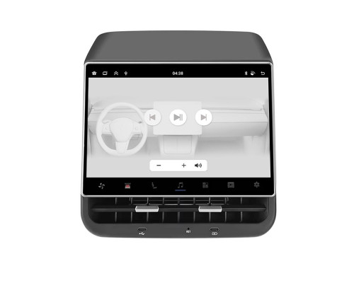 Мультимедийный экран Mekede MTS1 8,66" для Tesla model 3 Y для пассажира Android Car-Play + Android auto с Управление климатом Prime 4/64 Car-Play 4G