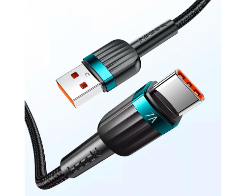 Кабель зарядний Toocki USB — Type-C 1м 100W black