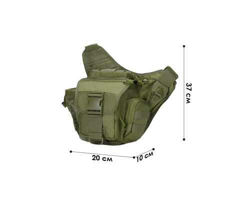 Сумка тактическая через плечо AOKALI Outdoor A03 Green