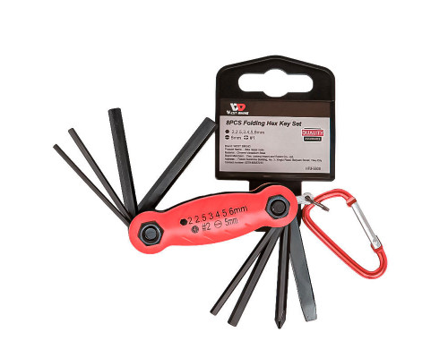 Мультитул West Biking YP0719243 карманный набор инструментов для велосипеда Red