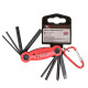 Мультитул West Biking YP0719243 карманный набор инструментов для велосипеда Red