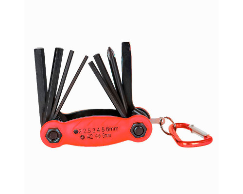 Мультитул West Biking YP0719243 карманный набор инструментов для велосипеда Red