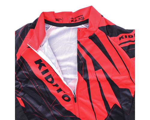 Вело костюм для мужчин KIDITO KM-CT-09202 кофта с длинным рукавом штаны Red L
