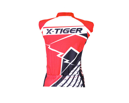 Вело костюм женский X-Тiger XW-CT-154 кофта с длинным рукавом штаны Red 3XL