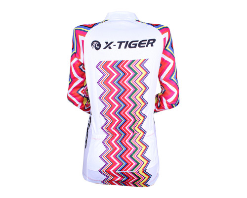 Вело костюм женский X-Тiger XW-CT-155 кофта с длинным рукавом штаны Multicolor Zigzag XL