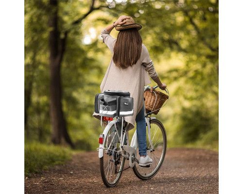 Сумка велосипедная на багажник West Biking 0707209 Gray