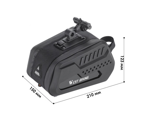 Велосумка West Biking YP0707306 сумка под седло велосипеда Black