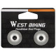 Заглушки в руль West Biking YP0804058 Silver